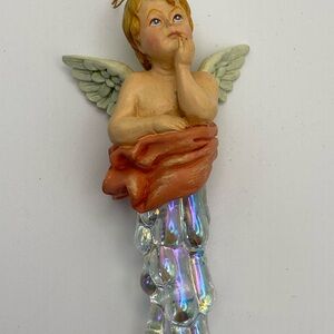 Cherubic Angel 1994 Acrylic Icicle Ornament 7”